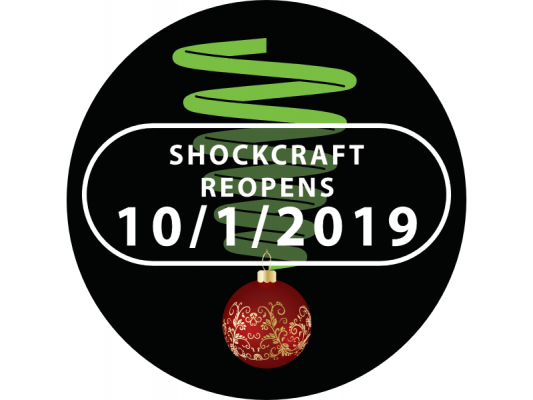 Shockcraft Reopens 10th January 2019