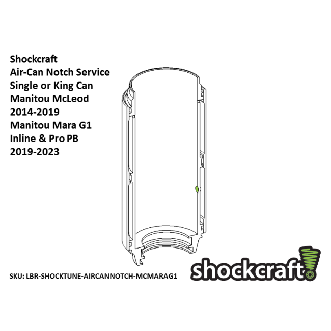 Air Can Notch Modifications Manitou McLeod Mara G1 2014-2023 (Shockcraft)