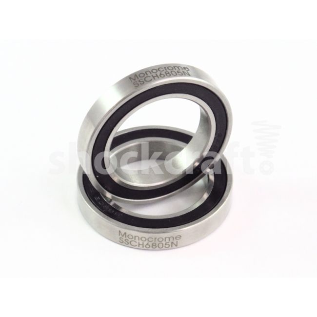 6805N Stainless Steel Ceramic Bottom Bracket Bearing Kit (Monocrome)