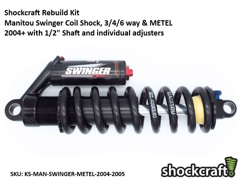 Rear Shock Service Kit for Manitou Swinger and Metel Coil Shocks 2004-05 (Shockcraft) Shockcraft
