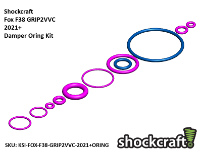 Fox F38 GRIP2 VVC 2021+ Damper Oring Kit (Shockcraft)