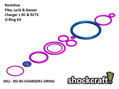 RockShox Pike/Lyrik/Boxxer Charger 1 O-Ring Kit (Shockcraft)
