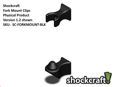 3D Printed Fork Mount Clip Set (Shockcraft)