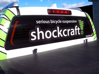 Shockcraft Logo Perforated Window Stickers