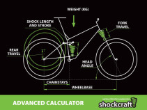 Bike Spring Rate Calculator - Advanced - Front & Rear Springs (Shockcraft)