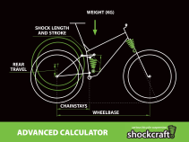 Bike Spring Rate Calculator - Advanced - Rear Spring Only (Shockcraft)