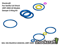 Faux Flo Damper O-ring Kit for Fox Vanilla Coil Shocks 1997-2004 (Shockcraft)