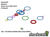 Shockcraft O-Ring kit for Manitou 32mm Forks 2007-2018