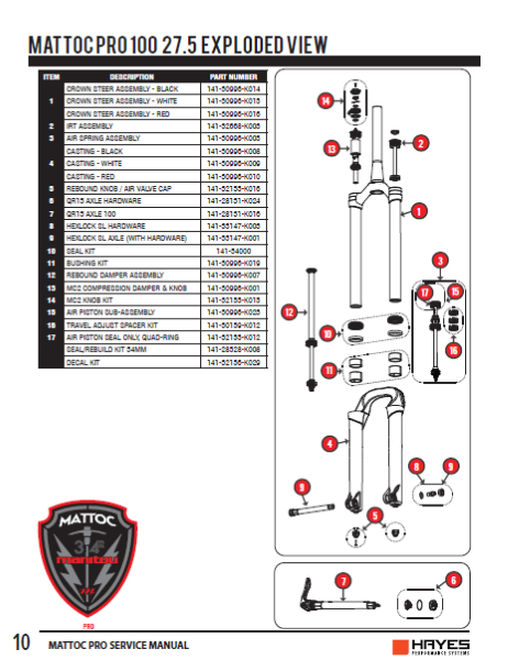 Manitou Mattoc 2-3 Pro 27.5" 160 mm